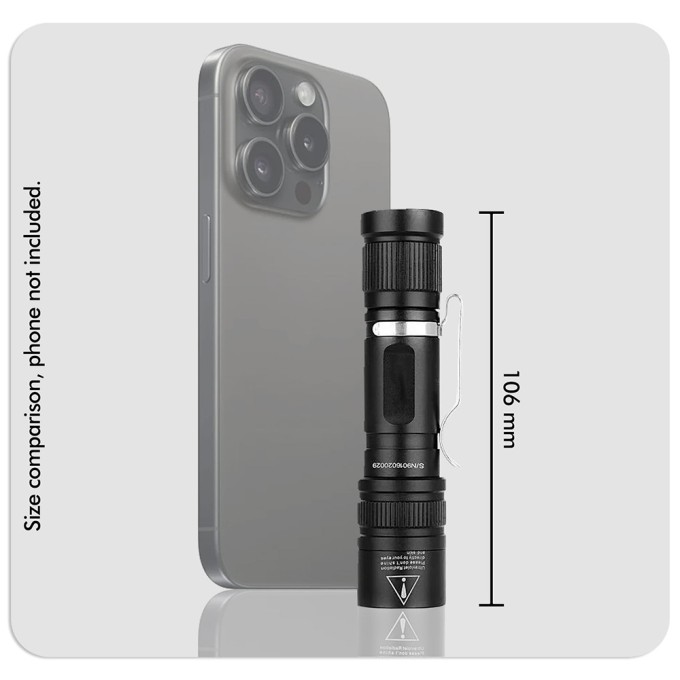 Lanterna criminalistica lumina alba si UV 365nm - verificare fluorescenta UV